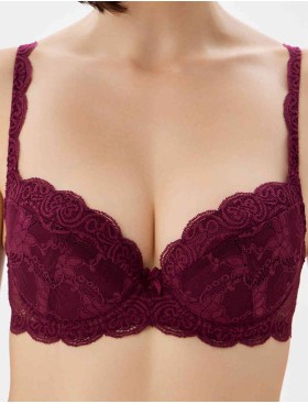 Бюстгальтер пуш-ап VOVA SNEJANNA V54032 малиновое сияние, Цвет: малиновое сияние, Размеры: 80C