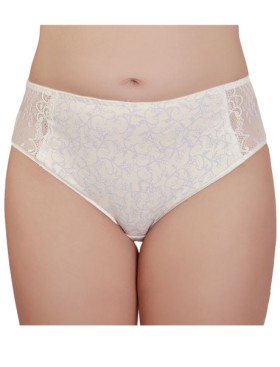 Трусики хлопковые с кружевом Valmira 2949/C молоко с голубым, Цвет: молоко с голубым, Размеры: M