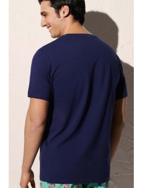 Хлопковая мужская футболка Ysabel Mora 90502 темно-синий, Цвет: темно-синий, Размеры: L, изображение 2