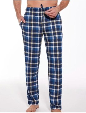 Мужские домашние брюки Cornette 691-7 бежевый/синий, Цвет: бежевый/синий, Размеры: M