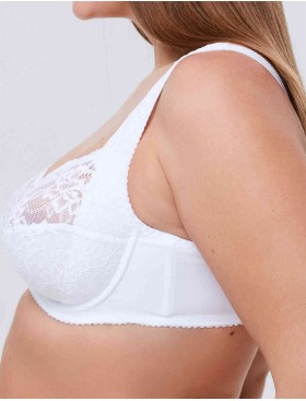 Бюстгальтер мягкий с подкроем Elli 1013 белый, Цвет: белый, Размеры: 90H, изображение 2