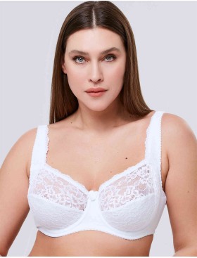 Бюстгальтер мягкий с подкроем Elli 1013 белый, Цвет: белый, Размеры: 90H, изображение 5