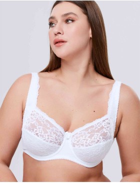 Бюстгальтер мягкий с подкроем Elli 1013 белый, Цвет: белый, Размеры: 90H, изображение 4