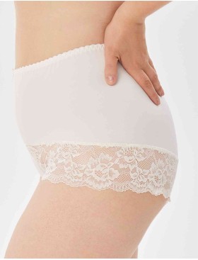 Трусы женские высокие Elli 711 LACE молоко, Цвет: молоко, Размеры: 4XL, изображение 2