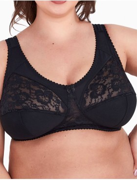 Мягкий бюстгальтер без косточек Gaia 1162 MELODIA M черный, Цвет: черный, Размеры: 90H