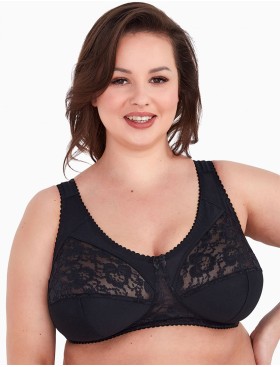 Мягкий бюстгальтер без косточек Gaia 1162 MELODIA M черный, Цвет: черный, Размеры: 90H, изображение 5