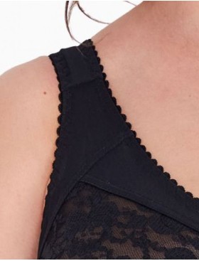 Мягкий бюстгальтер без косточек Gaia 1162 MELODIA M черный, Цвет: черный, Размеры: 90H, изображение 4