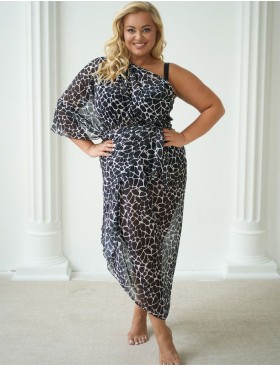 Пляжное парео Kris Line AMY PAREO black/white, Цвет: черный+белый, Размеры: UN, изображение 4