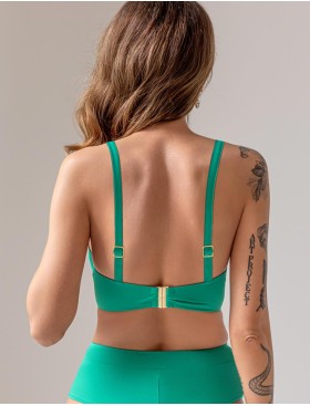 Зеленый купальный лиф Kris Line CALIFORNIA balkonette MHM, Цвет: зеленый, Размеры: 65B, изображение 4