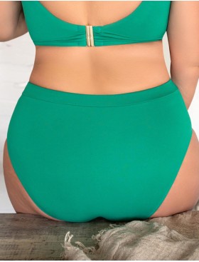 Высокие женские плавки Kris Line CALIFORNIA high waist зеленый, Цвет: зеленый, Размеры: 2XL, изображение 2