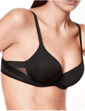 Бюстгальтер формованный Lormar Plunge EXTRA nero, Цвет: nero (черный), Размеры: 70B