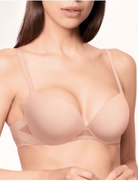 Сверхлегкий бюстгальтер пуш-ап Lormar Soft up EXTRA nudo, Цвет: nudo (телесный), Размеры: 75B