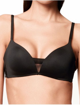 Бюстгальтер триангул планж без косточек Lormar TRIANGOLO EXTRA nero, Цвет: nero (черный), Размеры: 75B