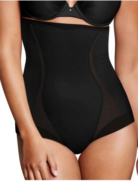 Высокие трусы с утяжкой Maidenform DM5000 черный, Цвет: черный, Размеры: 2XL