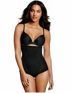 Высокие трусы с утяжкой Maidenform DM5000 черный, Цвет: черный, Размеры: 2XL, изображение 2