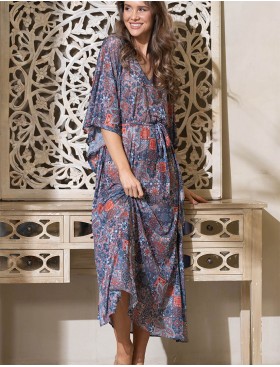 Длинная туника для пляжа Mia-Amore TUNIS 7445, Цвет: мультицвет, Размеры: L/XL, изображение 5