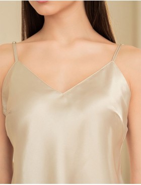 Пижама из натурального шёлка Mia-Amore MARYROSE 4182, Цвет: белое золото, Размеры: M, изображение 4