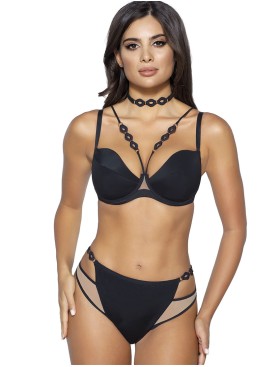 Бюстгальтер пуш-ап Novika LEAH BLACK N01 PUSH UP, Цвет: черный, Размеры: 75D, изображение 5