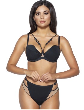 Бюстгальтер пуш-ап Novika LEAH BLACK N01 PUSH UP, Цвет: черный, Размеры: 75D, изображение 6