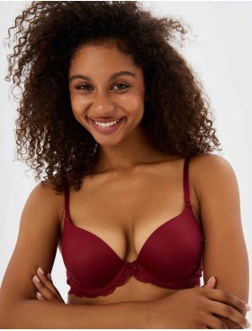 Бюстгальтер пуш-ап гель VOVA SNEJANNA V54037 байкинг красный, Цвет: байкинг красный, Размеры: 80C, изображение 4