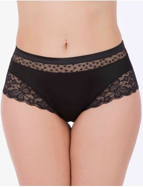 Трусы слипы миди VOVA WISH V98440 черный, Цвет: черный, Размеры: S, изображение 3