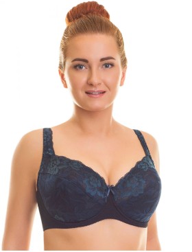 Бюстгальтер полумягкий кружевной Valmira 1109-1109/B черный кварц, Цвет: черный кварц, Размеры: 100H, изображение 3