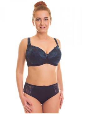 Бюстгальтер полумягкий кружевной Valmira 1109-1109/B черный кварц, Цвет: черный кварц, Размеры: 100H, изображение 4