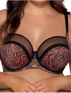 Бюстгальтер с мягкой чашкой Ava 1130/3 M Tiger, Цвет: тигр, Размеры: 90H