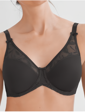 Мягкий бюстгальтер Felina 202289 VISION DELUXE темно-серый, Цвет: темно-серый, Размеры: 90C