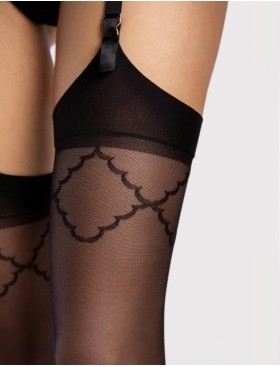 Чулки под пояс Fiore 4113/O SOGNO 20 den черный, Цвет: черный, Размеры: 3