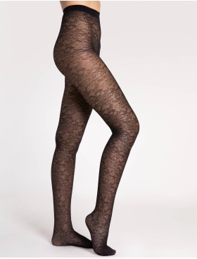 Колготки с узором Fiore 6085/G ARIEL 30 den черный, Цвет: черный, Размеры: 3, изображение 2