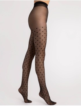 Колготки с геометрическим узором Fiore 6104/G HAILEY 15 den черный, Цвет: черный, Размеры: 3, изображение 2