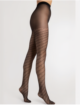 Колготки с узором Fiore 6106/G STAPLE 20 den черный, Цвет: черный, Размеры: 3, изображение 2