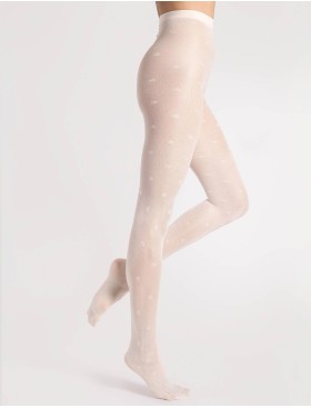 Колготки с узором Fiore 6107/G LEA 30 den экрю, Цвет: экрю, Размеры: 3, изображение 2