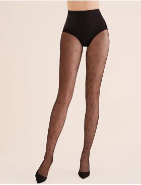 Колготки с узором Gabriella 1191 MARGO чёрный 20 den, Цвет: чёрный, Размеры: 2