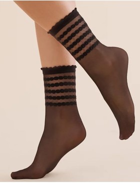 Женские носки Gabriella 1200 LORA чёрный 20 den, Цвет: чёрный, Размеры: UN