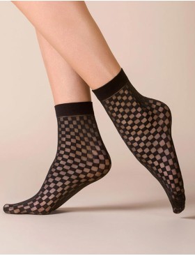 Носочки Gabriella 518 VAN nero 30 den, Цвет: чёрный, Размеры: UN