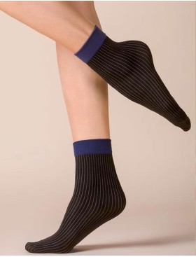 Женские носки Gabriella 519 LIA nero 30 den, Цвет: чёрный, Размеры: UN