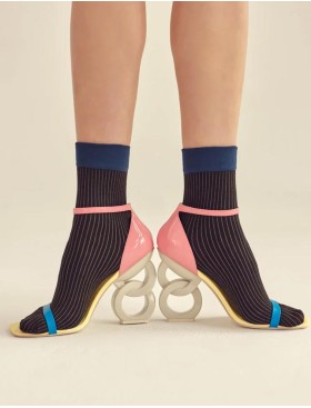 Женские носки Gabriella 519 LIA nero 30 den, Цвет: чёрный, Размеры: UN, изображение 2