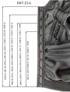 Мягкий бюстгальтер без косточек Honey H47-23-L черный, Цвет: черный, Размеры: 90D, изображение 6