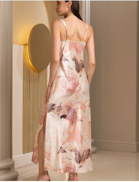 Шелковая ночная сорочка Mia-Amore PEONY 4218, Цвет: мультицвет, Размеры: M, изображение 3