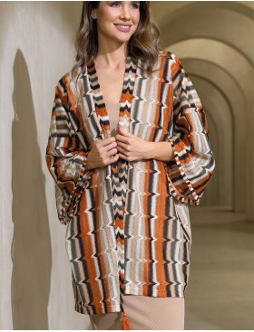 Ажурная накидка Mia-Amore SAHARA 7464, Цвет: сахара, Размеры: 2XL/3XL, изображение 2