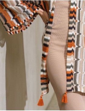 Ажурная накидка Mia-Amore SAHARA 7464, Цвет: сахара, Размеры: 2XL/3XL, изображение 5