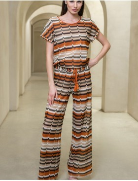 Ажурный комплект для пляжа Mia-Amore SAHARA 7466, Цвет: сахара, Размеры: S