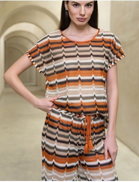 Ажурный комплект для пляжа Mia-Amore SAHARA 7466, Цвет: сахара, Размеры: S, изображение 3