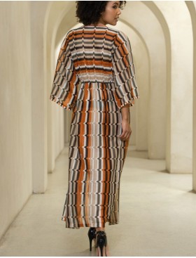 Ажурный халат-парео Mia-Amore SAHARA 7469, Цвет: сахара, Размеры: 4XL/5XL, изображение 2