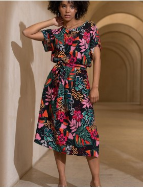 Длинная туника с цветами Mia-Amore DAIQUIRI 5244, Цвет: мультиколор, Размеры: S/M