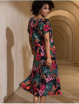 Длинная туника с цветами Mia-Amore DAIQUIRI 5244, Цвет: мультиколор, Размеры: S/M, изображение 3