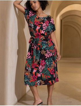 Длинная туника с цветами Mia-Amore DAIQUIRI 5244, Цвет: мультиколор, Размеры: S/M, изображение 4