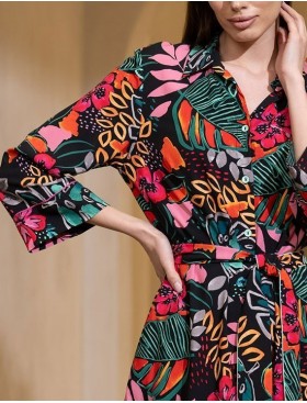 Рубашка из тканой вискозы Mia-Amore DAIQUIRI 5247, Цвет: мультиколор, Размеры: M, изображение 5